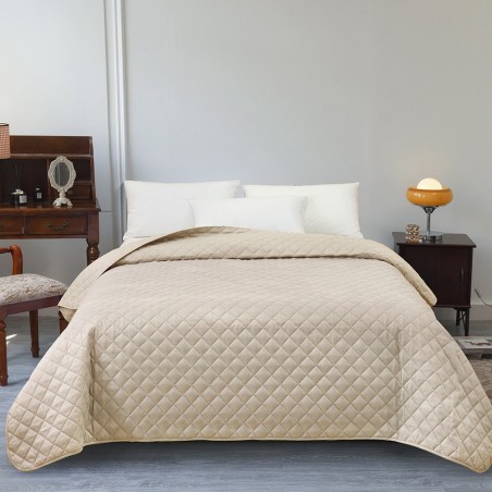 Κουβερλί Υπέρδιπλο Melinen Tosca Ecru 220x240