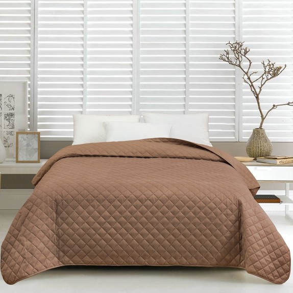Κουβερλί King Size Melinen Tosca Mocca 260x240
