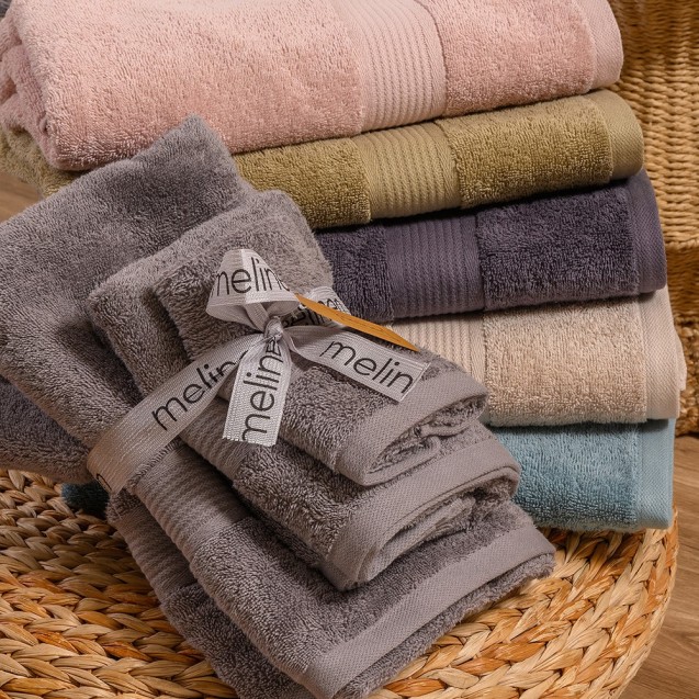 Σετ Πετσέτες 3 Τεμαχίων Melinen Kenzo Grey