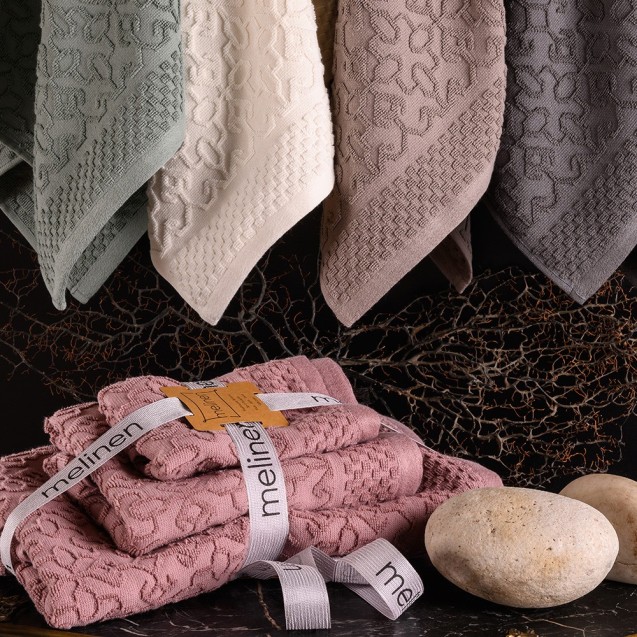 Σετ Πετσέτες 3 Τεμαχίων Melinen Norya Anthracite