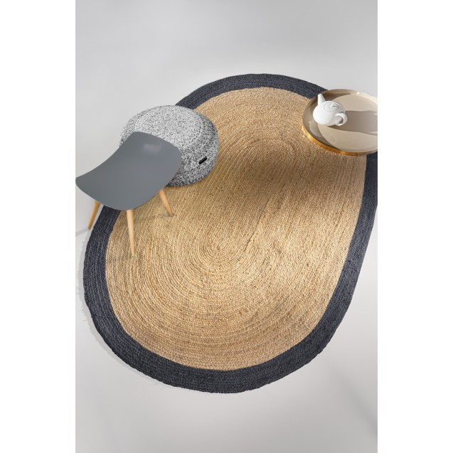 Χαλί Guy Laroche Nest Anthracite Oval 140x210 