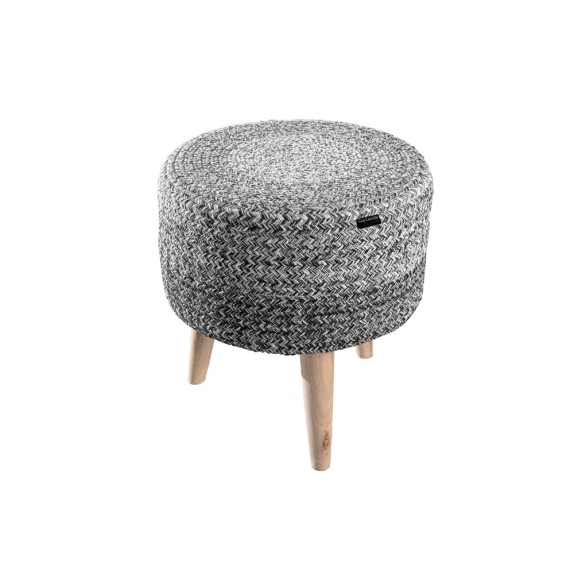 Σκαμπό Guy Laroche Shades Grey 40x40x40