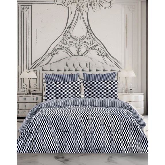 Σετ Σεντόνια King Size με Λάστιχο 4 Τεμαχίων Makis...