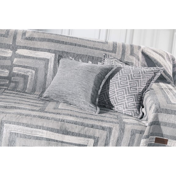 Μαξιλαροθήκη Διακόσμησης Guy Laroche Draw Silver 50x50