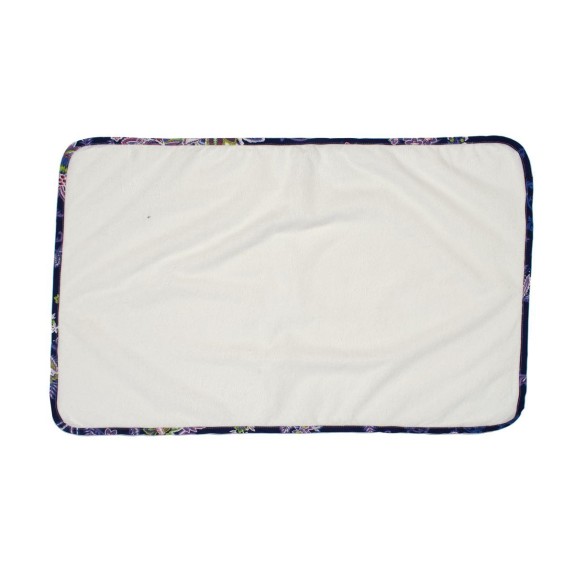 Σελτεδάκι Αδιάβροχο Dimcol 158 Floral 67X90 Λευκό/Μπλε