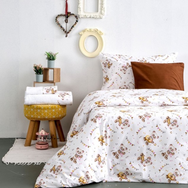 Σετ Σεντόνια Μονά 3 Τεμαχίων Sb home Music Pink...