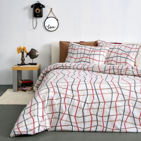 Σετ Μαξιλαροθήκες 2 Τεμαχίων Sb Home 50Χ70 - Linear Taupe