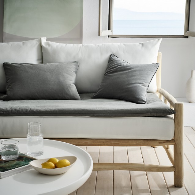 Μαξιλαροθήκη Gofis Home Valerie Graphite Grey...