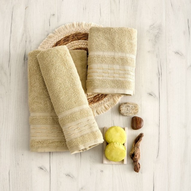 Πετσέτα Χεριών Sb Home Evelyn Beige 30x50