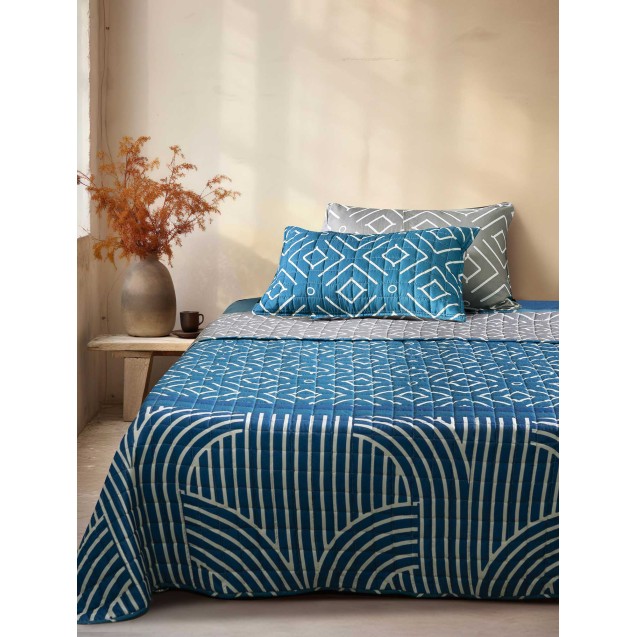 Ζευγος Μαξιλαροθηκες Madi Dark Ocean 50x70