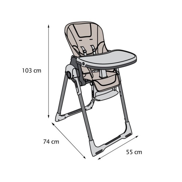 Καρέκλα Φαγητού Renolux Vision Terracota RNL093867