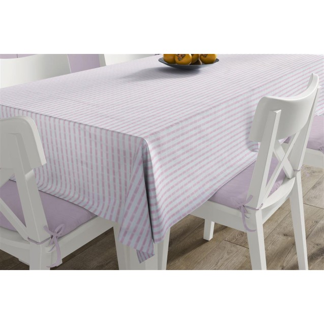 Ανεξίτηλο Τραπεζομάντηλο Dimcol White-Pink...