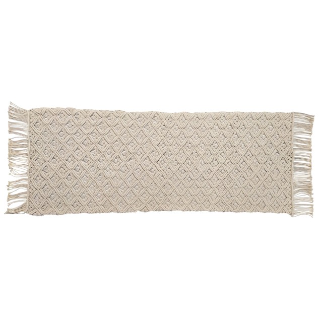 Χαλί Macrame ΚΟΜΒΟΣ 100% Cotton Natural 60x140