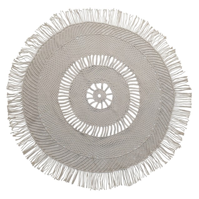 Χαλί Macrame ΚΟΜΒΟΣ Στρογγυλό 100% Cotton...