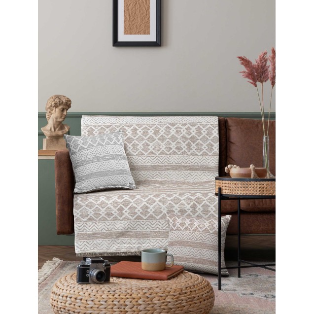 Ριχτάρι Τετραθέσιου Madi 170x340 Eclectic Beige