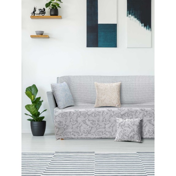 Ριχτάρι Τριθέσιου Madi 170x300 Rococo Grey