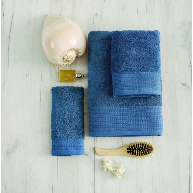 Πετσέτα Προσώπου Sb Home Calvin Denim 50x90