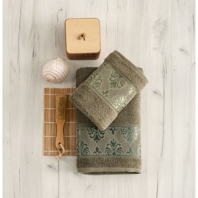 Πετσέτα Μπάνιου Sb Home Marley Olive 70x140