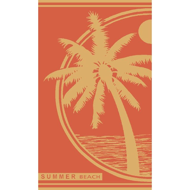 Πετσέτα Θαλάσσης Βελουτέ Ζακάρ Dimcol 223 87x165