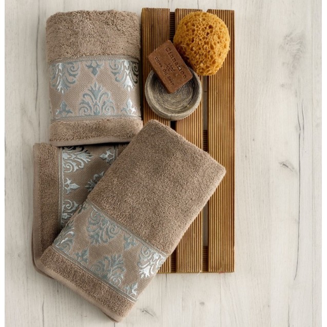 Πετσέτα Προσώπου Sb Home Marley Moka 50x90