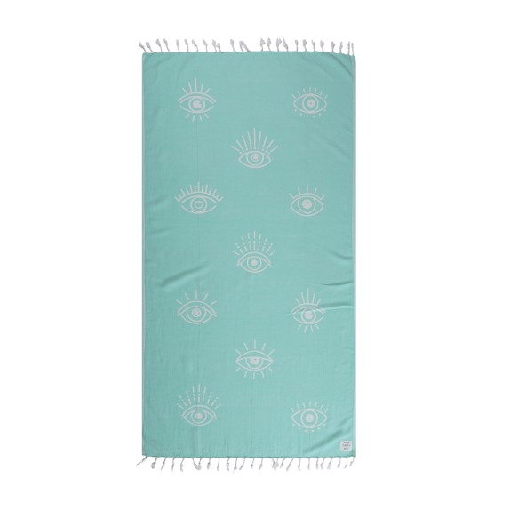 Πετσέτα Θαλάσσης Nef-Nef Eyes On Me 90x170 Aqua