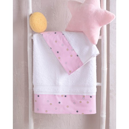 Σετ Σεντόνια Κούνιας 3 Τεμαχίων Rythmos Blaze Ροζ 120x160