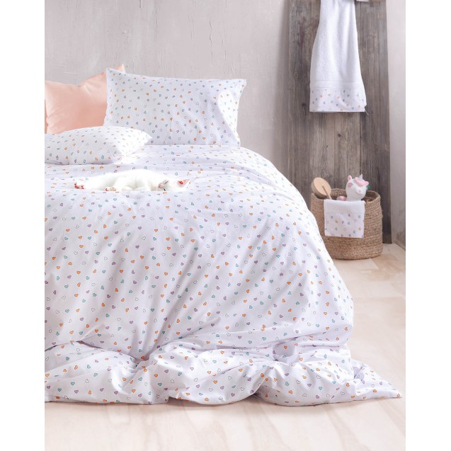 Σετ Σεντόνια Ημίδιπλα με Λάστιχο 3 Τεμαχίων...