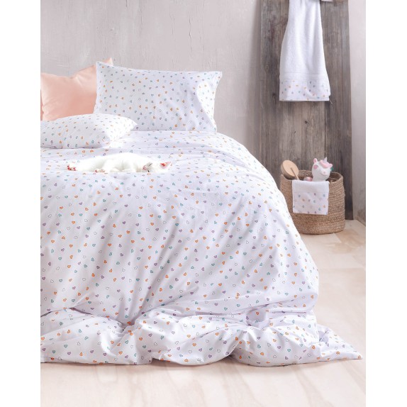 Σετ Σεντόνια Ημίδιπλα με Λάστιχο 3 Τεμαχίων Rythmos Tiny...