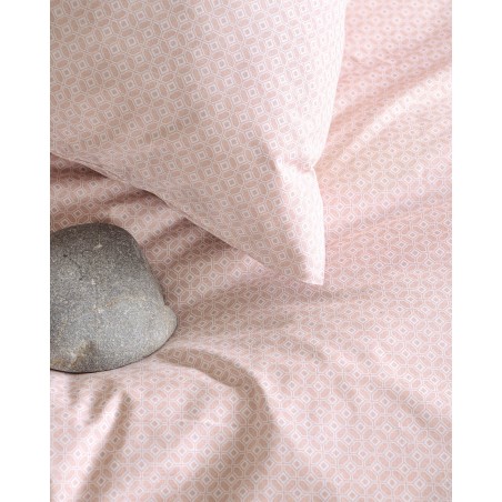 Σετ Σεντόνια Υπέρδιπλα 4 Τεμαχίων Rythmos Sinclair Ροζ 230x260