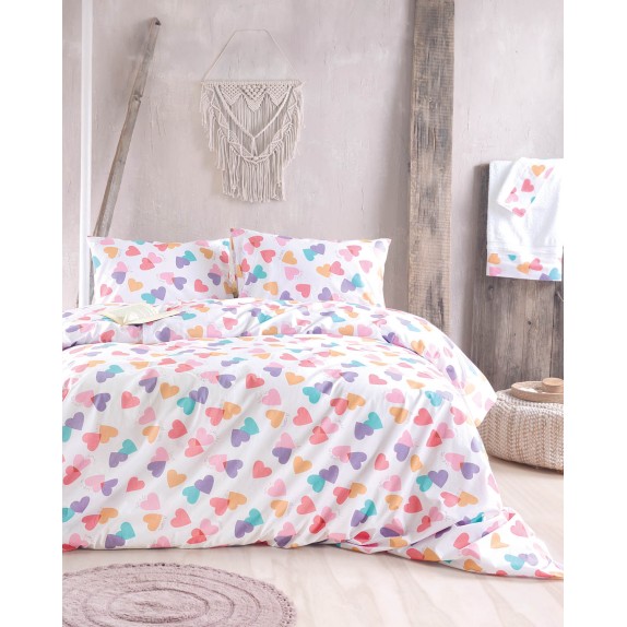 Σετ Σεντόνια Υπέρδιπλα με Λάστιχο 4 Τεμαχίων Rythmos Zoey...