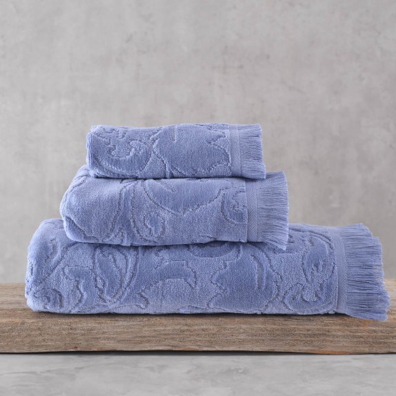 Σετ Πετσέτες 3 Τεμαχίων Rythmos Sienna New Μπλε Σε Κουτί