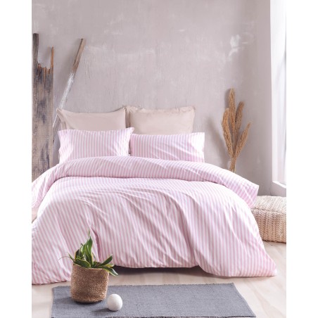 Σετ Σεντόνια King Size 4 Τεμαχίων Rythmos Eloise Ροζ 270x290