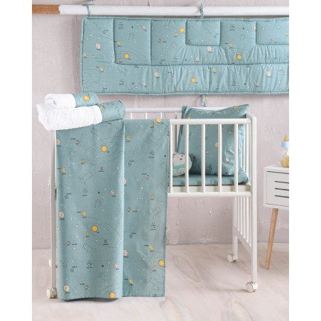 Σετ Σεντόνια Κούνιας 3 Τεμαχίων Rythmos Venus Πρασινο 120x160