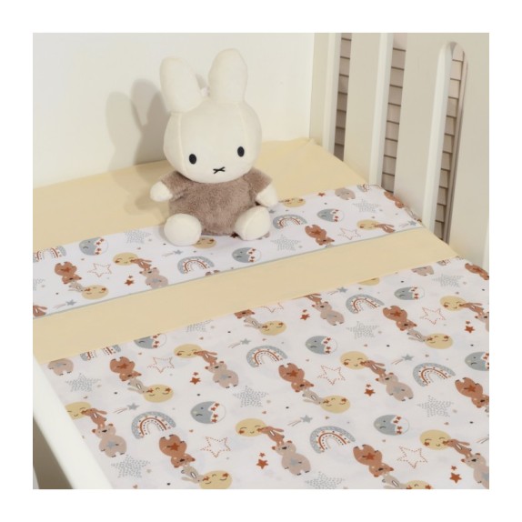 Σετ Σεντόνια Λίκνου 2 Τεμαχίων Oliver Baby Σχέδιο 410...