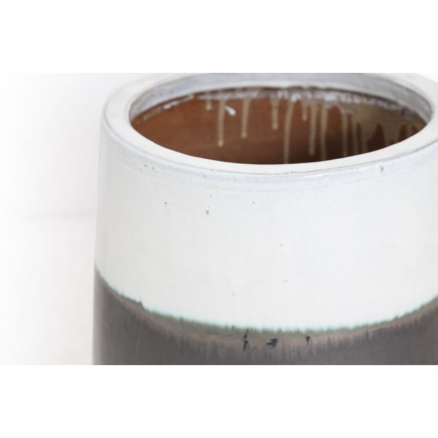 Βάζο Ανθρακί Λευκό (38x38x50) Soulworks 0440062