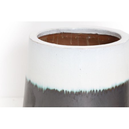 Βάζο Ανθρακί Λευκό (54x54x65) Soulworks 0440063