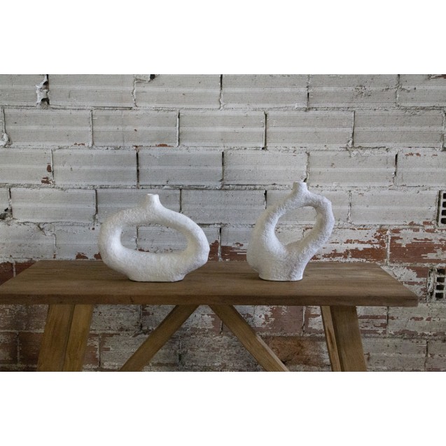 Διακοσμητικό Βάζο Minta White (34x7.5x26.5)...