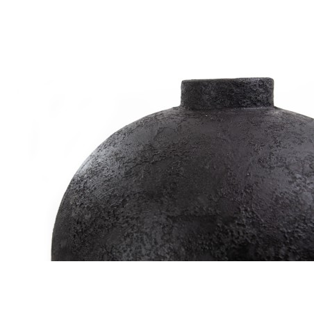 Διακοσμητικό Βάζο Zam Black Spot Gray (48x48x100) GRC Soulworks 0630062