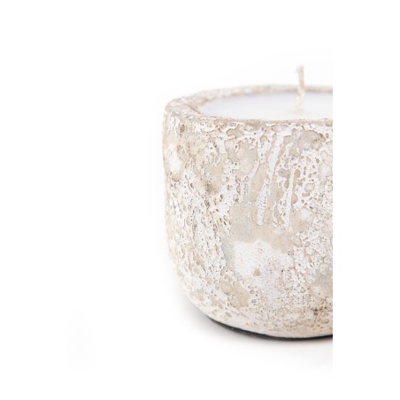 Κεραμικό Κηροπήγιο Mingi White Classic Medium (13x13x12) Soulworks 0630064