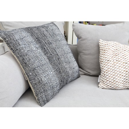 Διακοσμητικό μαξιλάρι Meren Grey/Black (50x50) Soulworks 0620003