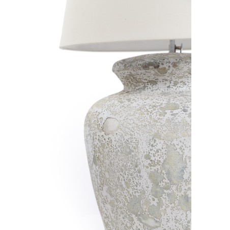 Κεραμικό Επιτραπέζιο Φωτιστικό Zimp White Classic (35x35x40) Soulworks 0630003