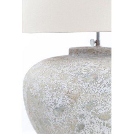 Κεραμικό Επιτραπέζιο Φωτιστικό Zimp White Classic (35x35x30) Soulworks 0630004