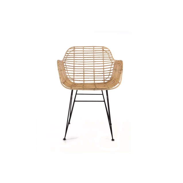 Καρέκλα Τραπεζαρίας με μπράτσα Marea Black legs...