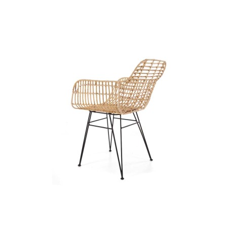 Καρέκλα Τραπεζαρίας με μπράτσα Marea Black legs (57x60x82) Soulworks 0300087