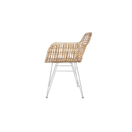 Καρέκλα Τραπεζαρίας με μπράτσα Marea White legs (57x60x82) Soulworks 0300088