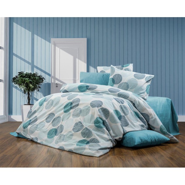 Σετ Σεντόνια Υπέρδιπλα 4 Τεμαχίων Dimcol...