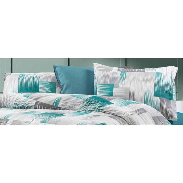 Μαξιλαροθήκη Dimcol Ευφημία 475 50X70 Petrol