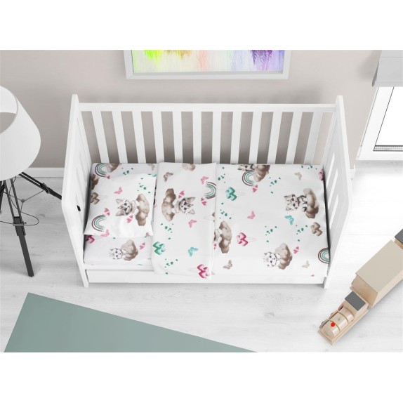 Βρεφικό Κατωσέντονο Κούνιας με Λάστιχο Dimcol Kitten 560...