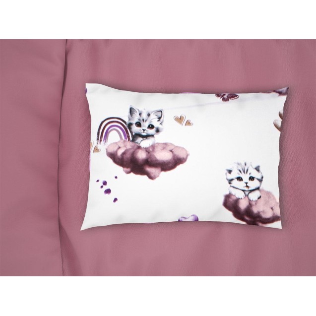 Βρεφική Μαξιλαροθήκη Dimcol Kitten 561 35X45 Mauve