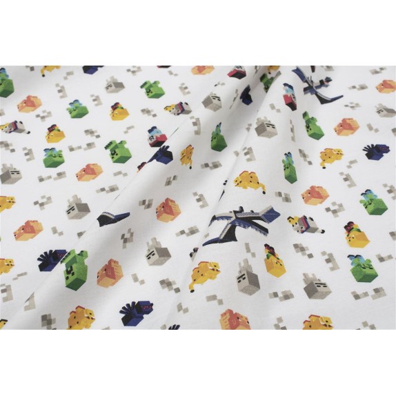 Πάνα Χασέ Dimcol Minecraft 565 80X80 White-Multi